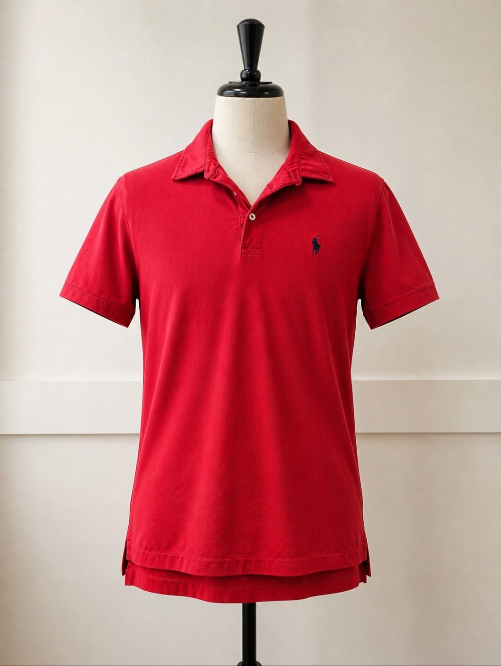 Polo by Ralph Lauren Men’s Red Polo with Navy Pony